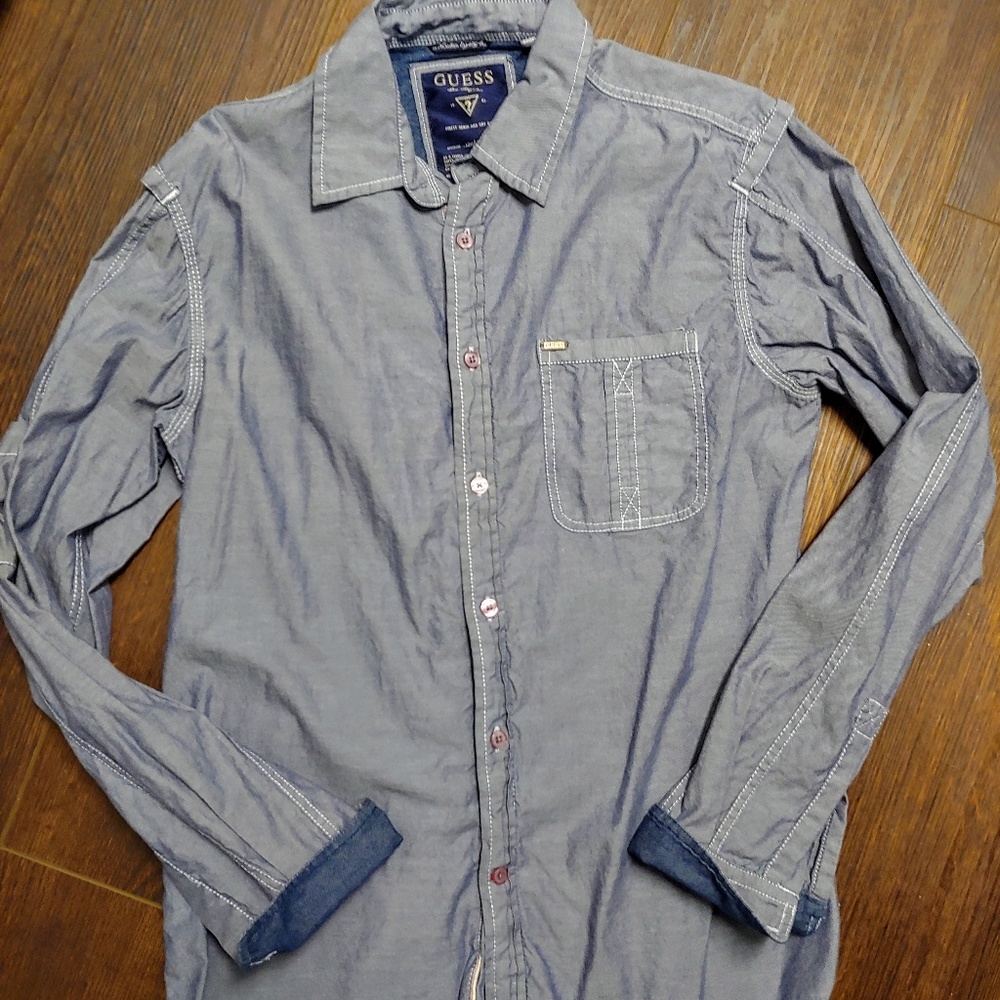 Guess chambray button down